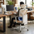 Ergonomic Office Chair with Adjustable Lumbar Support, High-Back Home Office Desk Chair, Comfortable Mesh Gaming Chair with 3D Armrests, Headrest