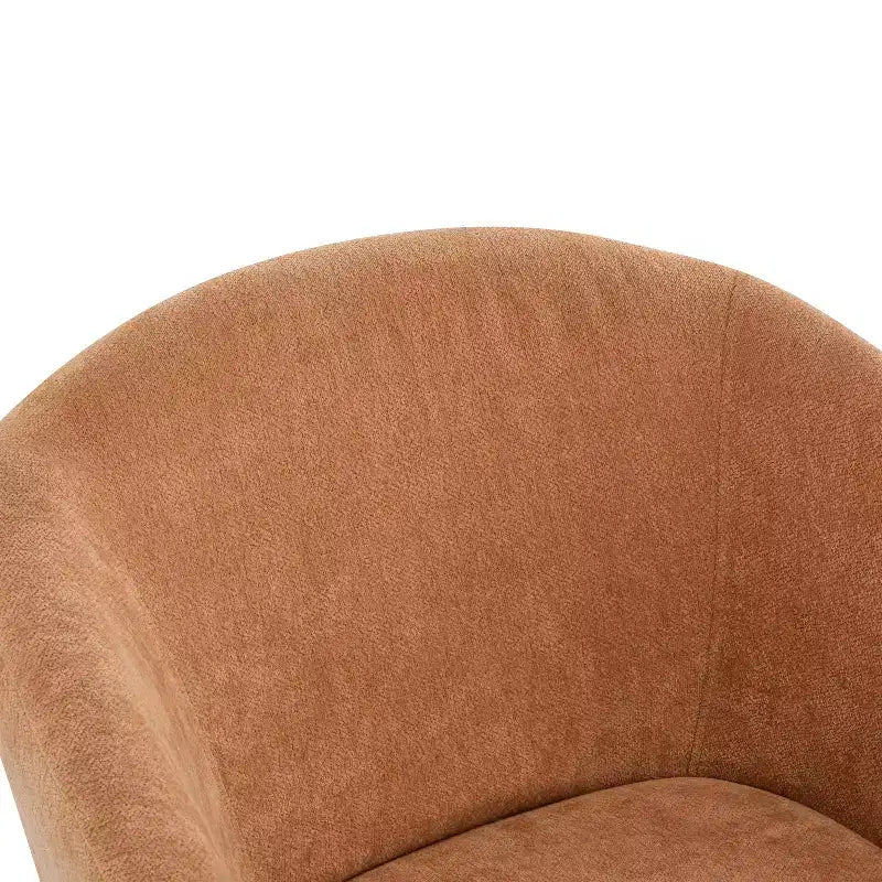 Modern Accent Chair with Round Back and Wooden Legs, Mid-Century Design, for Various Spaces