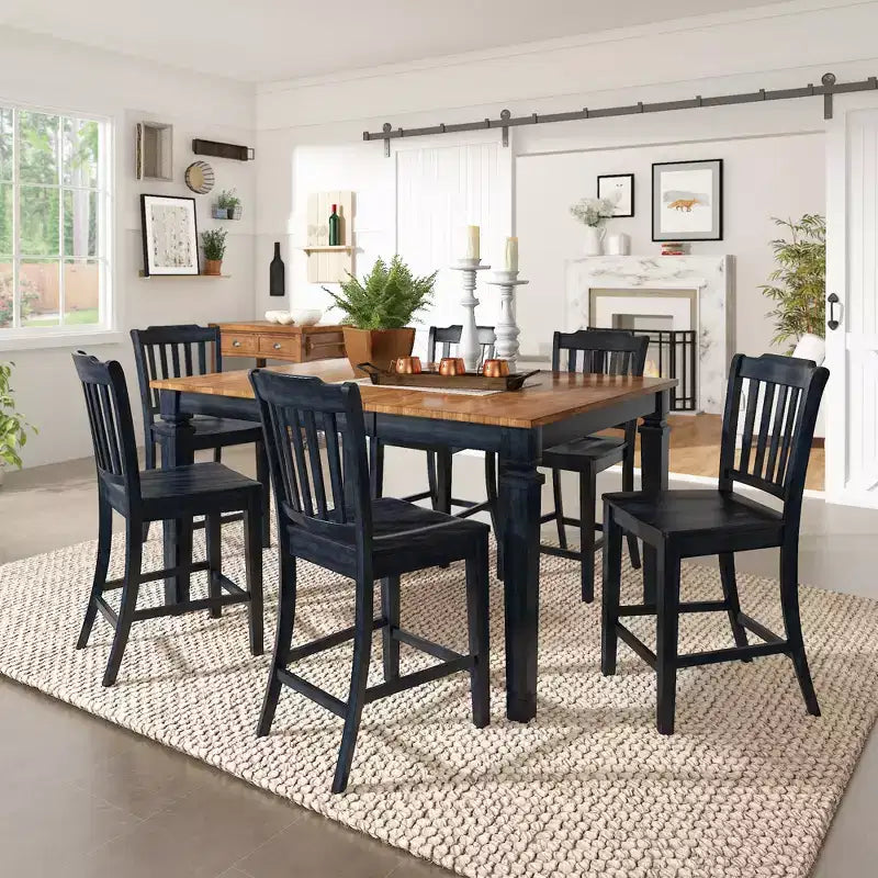 Spadina Spindle Back Counter and Bar Stools - Set of 2 - iNSPIRE Q
