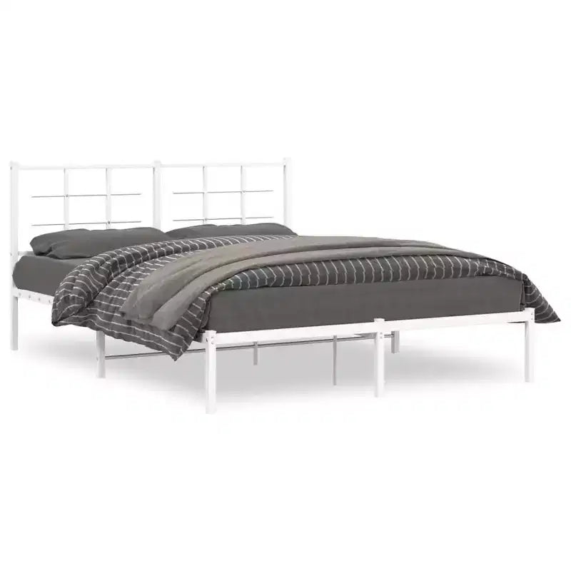 vidaXL Bed Frame Powder-coated steel Double Bed Frame
