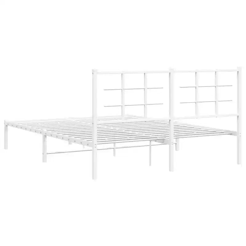 vidaXL Bed Frame Powder-coated steel Double Bed Frame