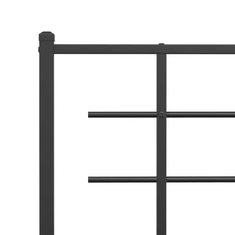 vidaXL Bed Frame Powder-coated steel Double Bed Frame