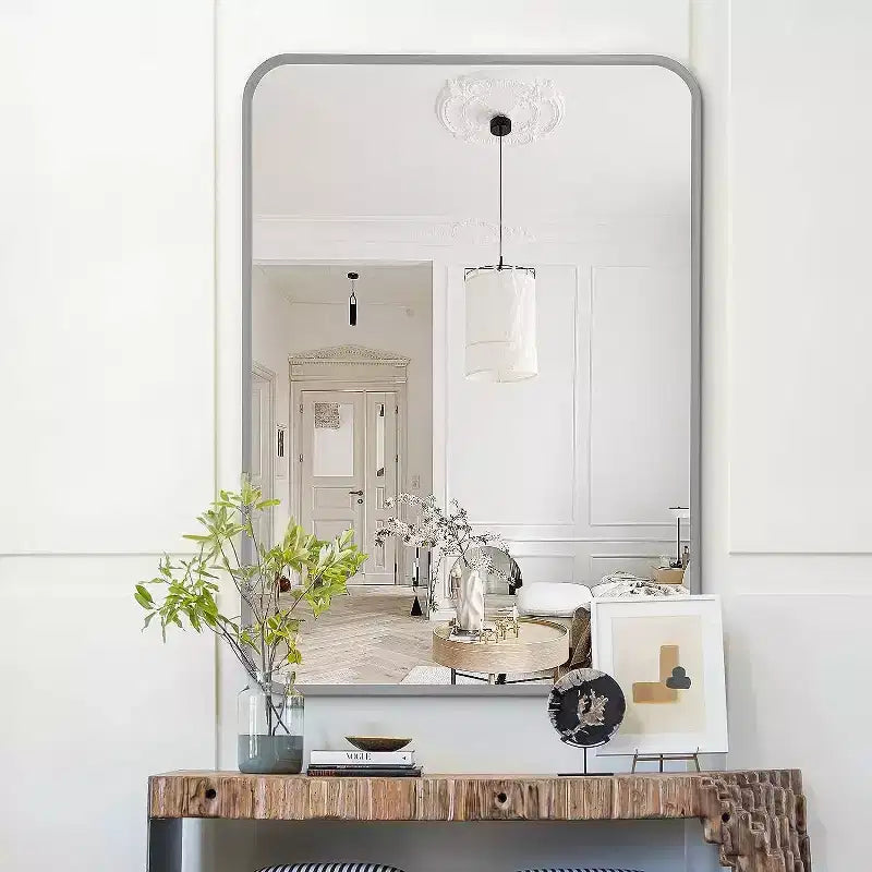 Metal Framed Rectangular Bathrrom Mirror for Wall