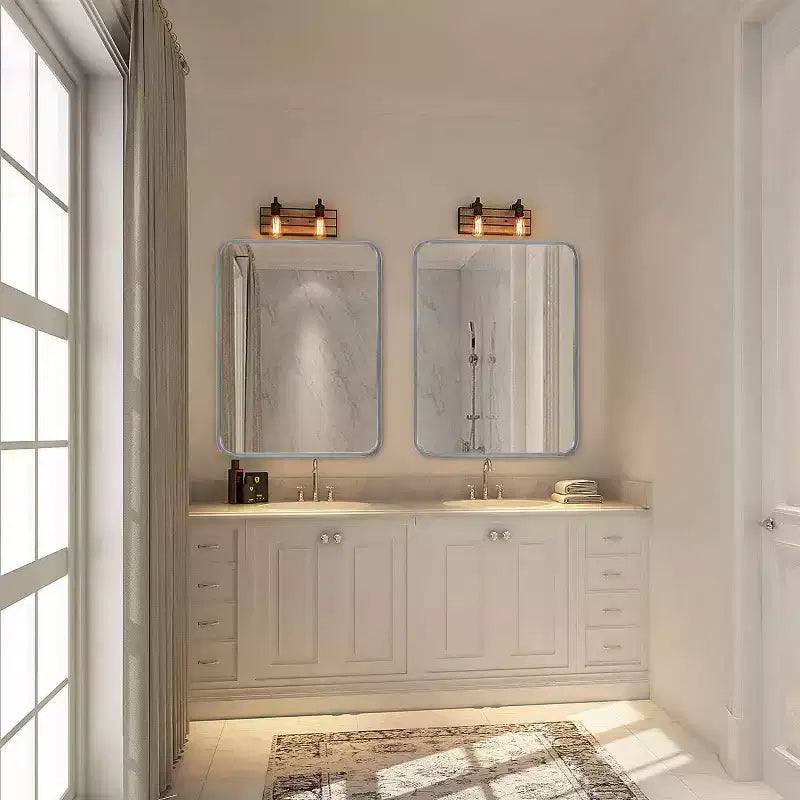 Metal Framed Rectangular Bathrrom Mirror for Wall