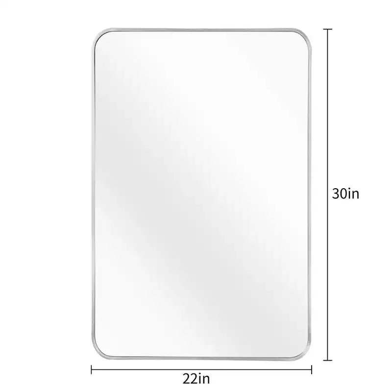 Metal Framed Rectangular Bathrrom Mirror for Wall