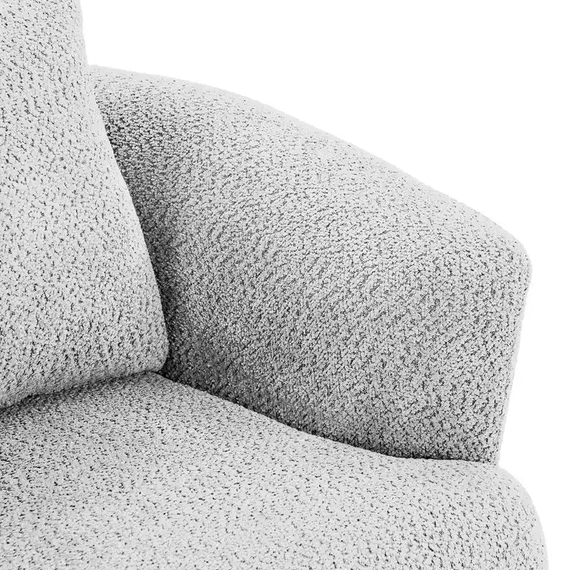 GDFStudio Frank 360Swivel Upholstered Accent Chair with Throw Pillow