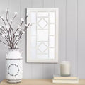 The Lakeside Collection Decorative Wood Rectangular Black Framed Mirror -