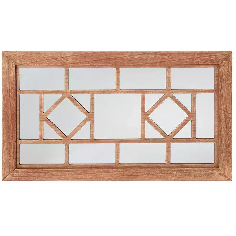 The Lakeside Collection Decorative Wood Rectangular Black Framed Mirror -