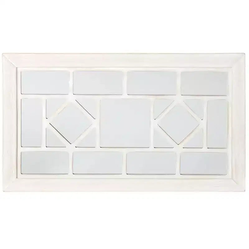 The Lakeside Collection Decorative Wood Rectangular Black Framed Mirror -