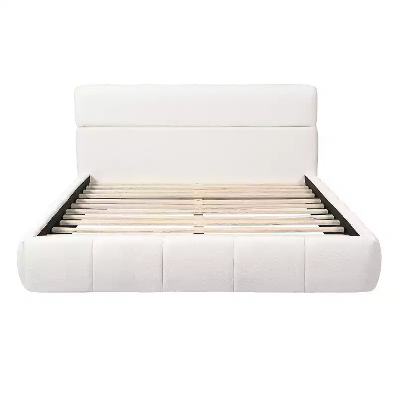 Christopher Knight Home Valentina Modern Boucle Upholstered Platform Bed with Headboard
