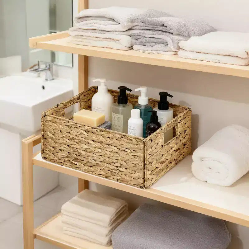 Garnen Pantry Basket Organizer, Woven Baskets for Pantry Organization, Pantry Storage Basket for Organizing 15x11, Wicker Baskets with Handles