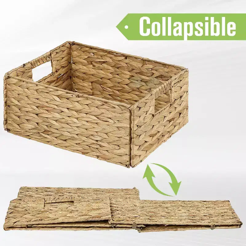 Garnen Pantry Basket Organizer, Woven Baskets for Pantry Organization, Pantry Storage Basket for Organizing 15x11, Wicker Baskets with Handles