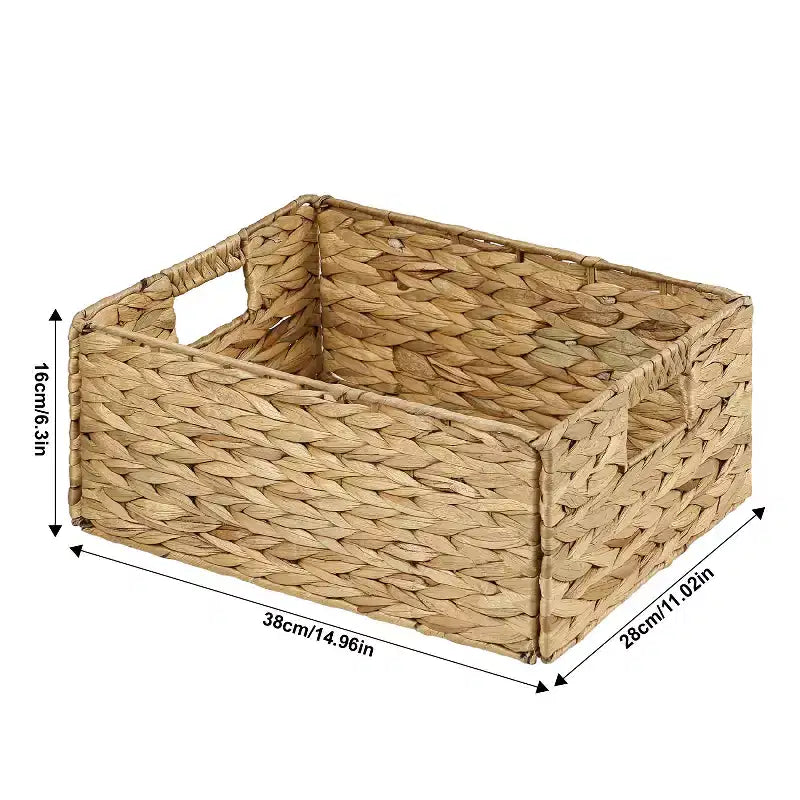 Garnen Pantry Basket Organizer, Woven Baskets for Pantry Organization, Pantry Storage Basket for Organizing 15x11, Wicker Baskets with Handles