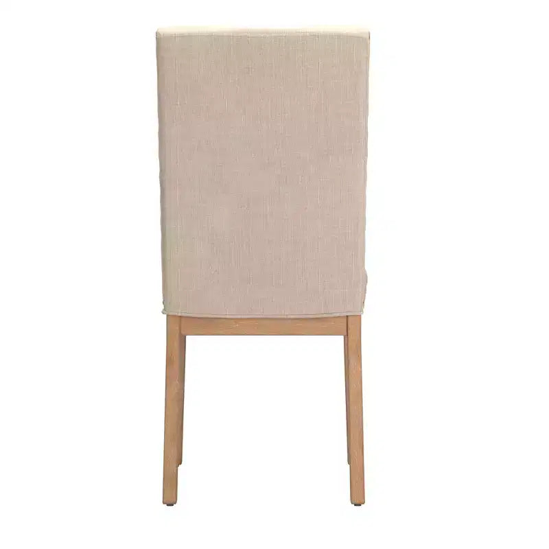 Amiford Nailhead Accent Parson Linen Dining Chairs (Set of 2) - iNSPIREQ