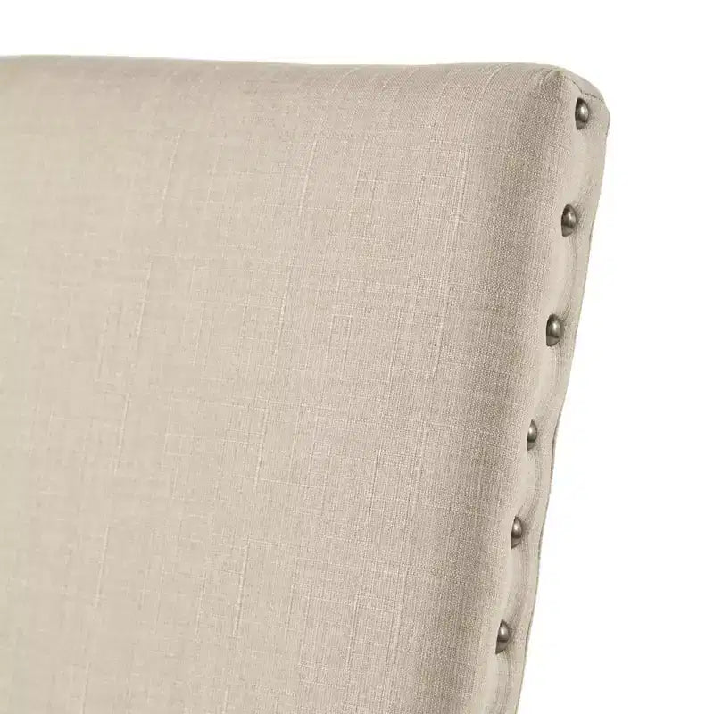 Amiford Nailhead Accent Parson Linen Dining Chairs (Set of 2) - iNSPIREQ