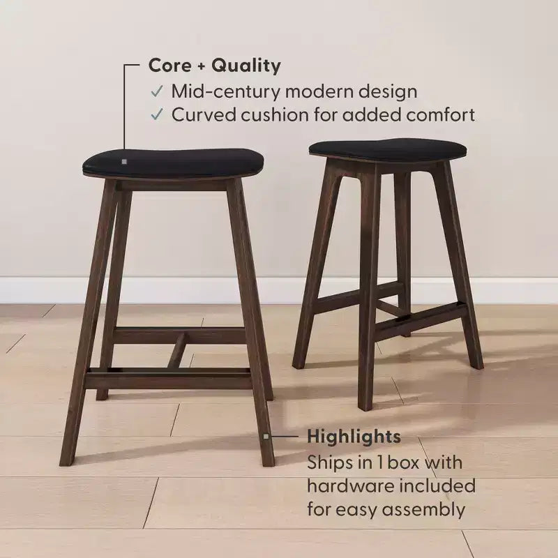 Beryl Upholstered Counter Height Stool (24in)