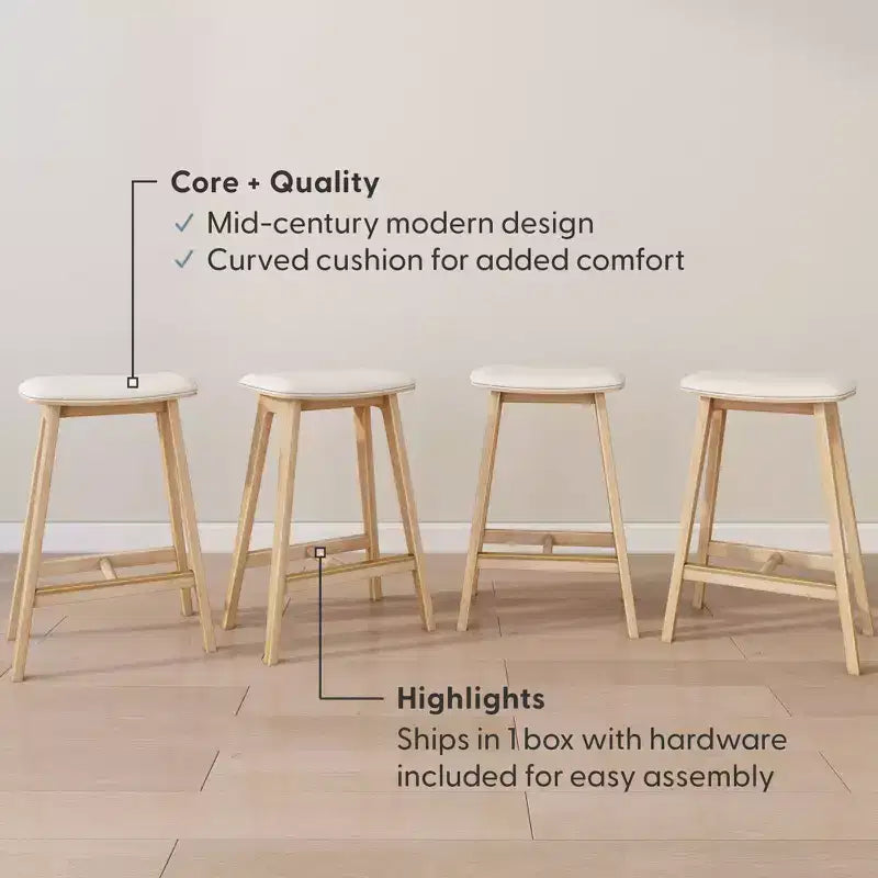 Beryl Upholstered Counter Height Stool (24in)