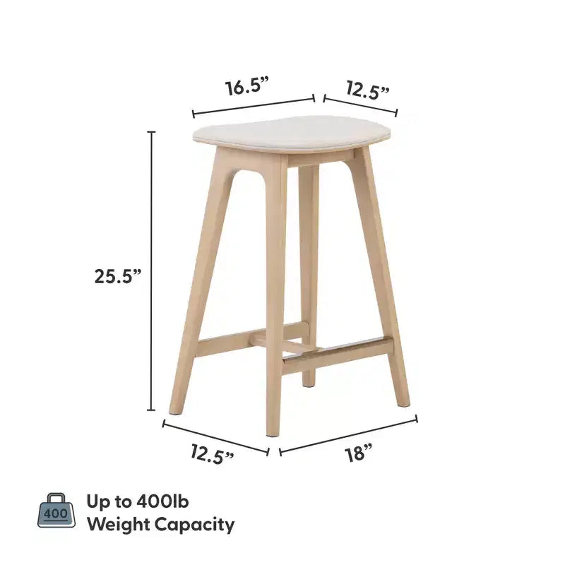 Beryl Upholstered Counter Height Stool (24in)