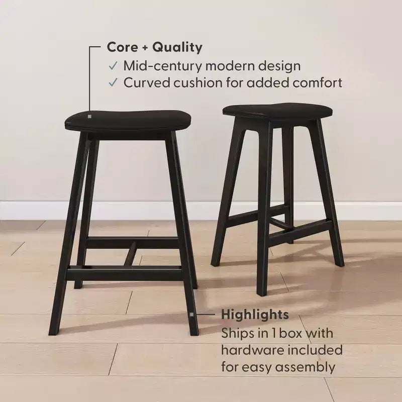 Beryl Upholstered Counter Height Stool (24in)