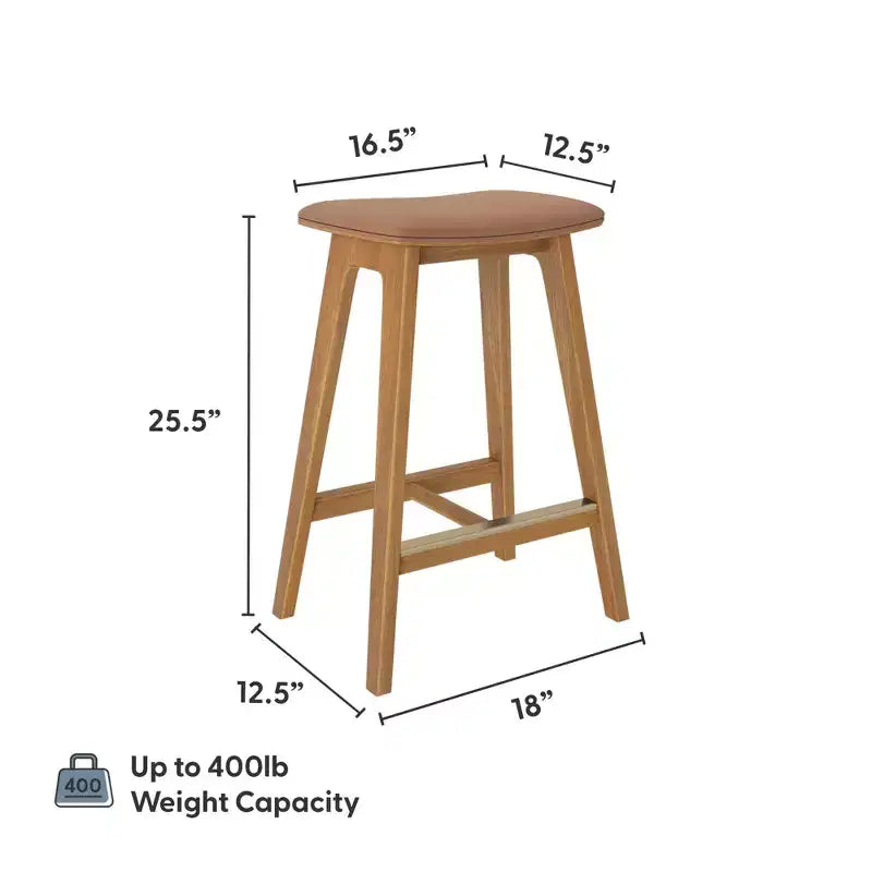 Beryl Upholstered Counter Height Stool (24in)