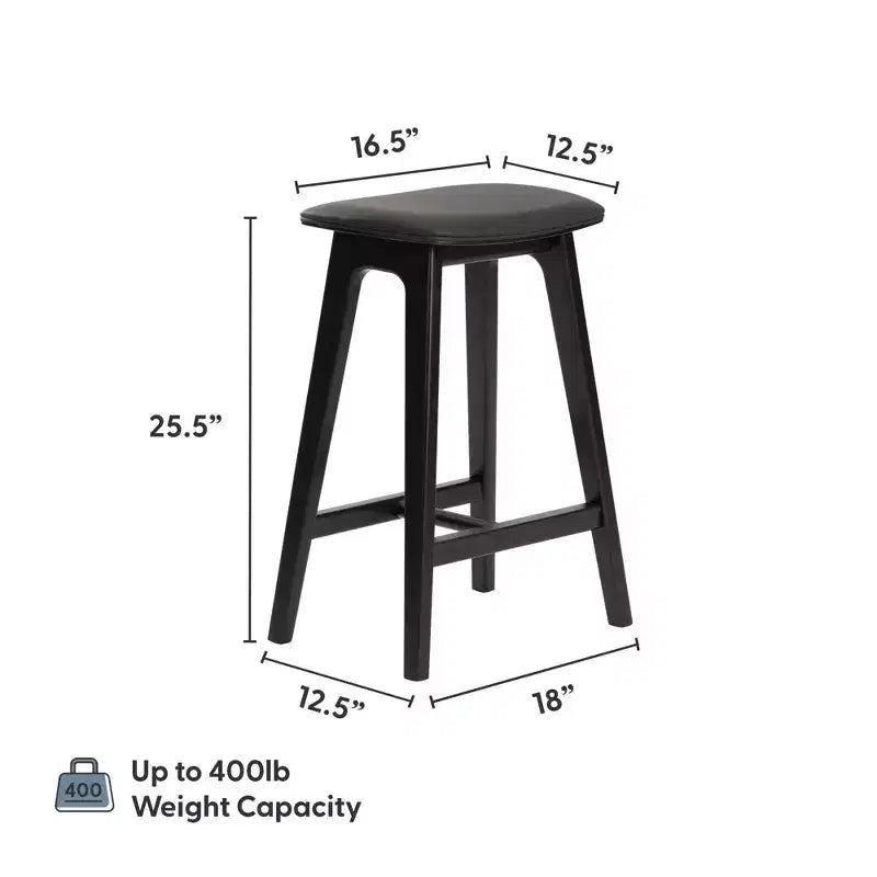 Beryl Upholstered Counter Height Stool (24in)