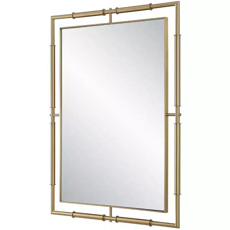 Uttermost It's All Connected Brass 30 x 40 Rectangular Wall Mirror