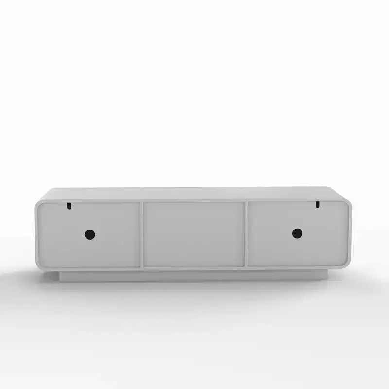 GDFStudio Deidre 58-Inch Modern TV Stand with Spiral Wave Design and Storage