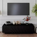 GDFStudio Deidre 58-Inch Modern TV Stand with Spiral Wave Design and Storage