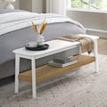 Alaterre Furniture Calais Entryway Bench, White