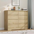 WoodenWooden 8-Drawer Dresser, Tall Modern Chest of Drawers with Deep Storage & Wide Top, Storage Organizer for Bedroom, Living Room,Kids Room