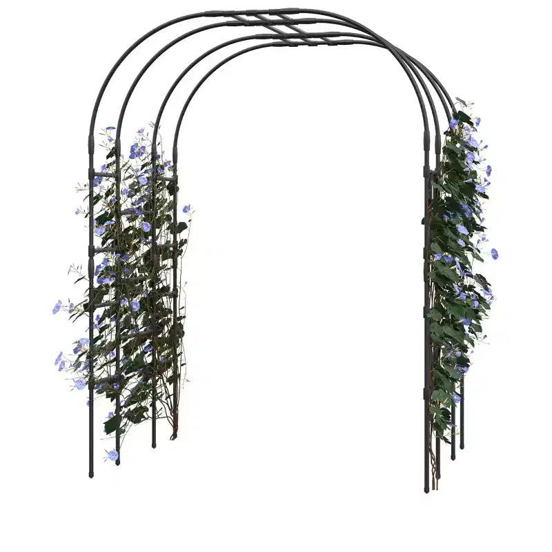 Large Garden Arch Trellis for Climbing Plants, Sturdy PP Garden Arbor, Outdoor Plant Support for Roses, Vines, Wedding & Garden Decoration