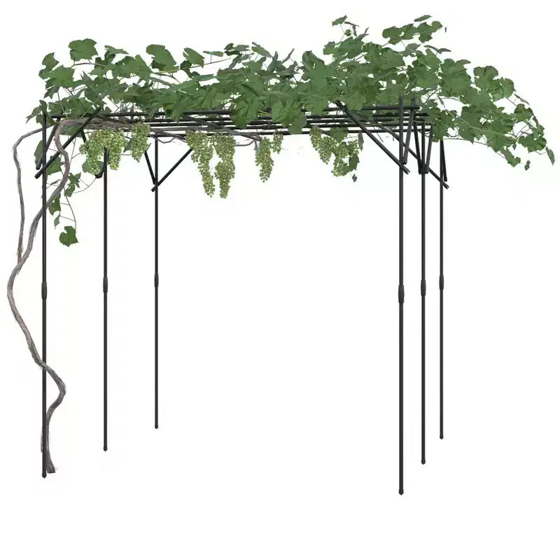 Large Garden Arch Trellis for Climbing Plants, Sturdy PP Garden Arbor, Outdoor Plant Support for Roses, Vines, Wedding & Garden Decoration