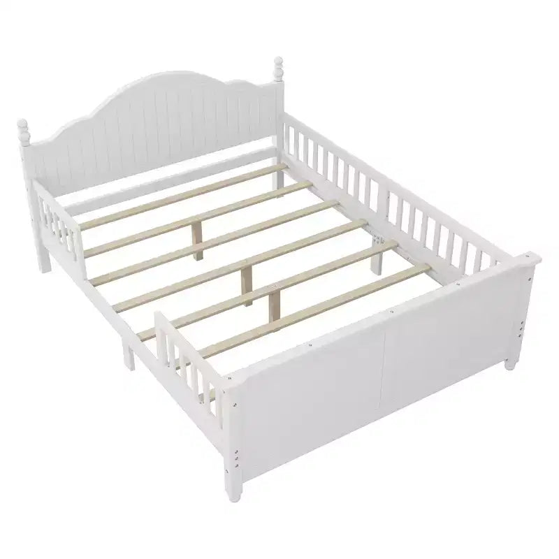 GDFStudio Howard Modern Wood Kid Platform Bed with Headboard and Footboard