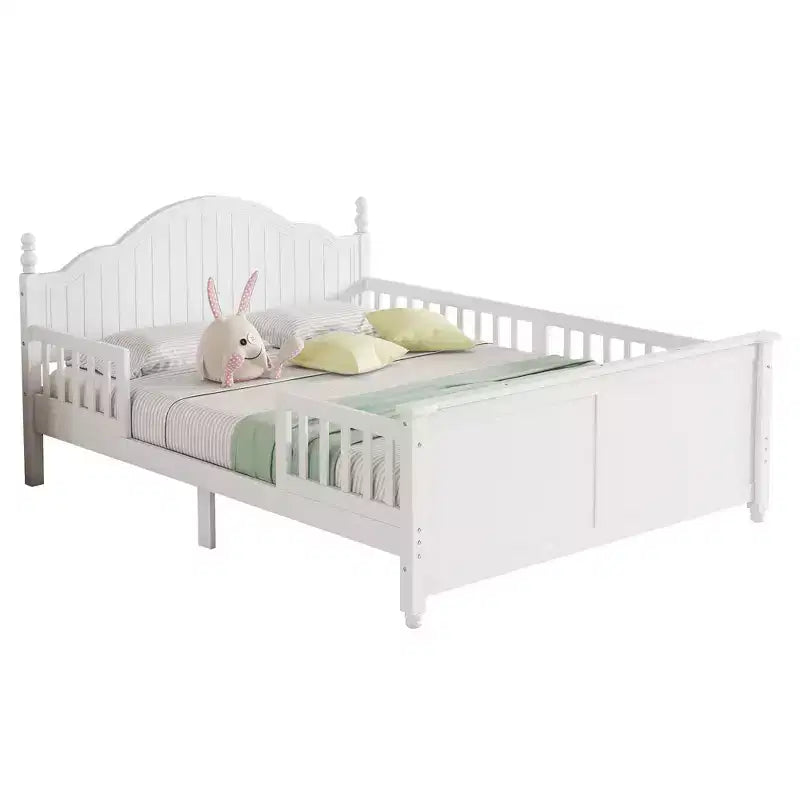 GDFStudio Howard Modern Wood Kid Platform Bed with Headboard and Footboard