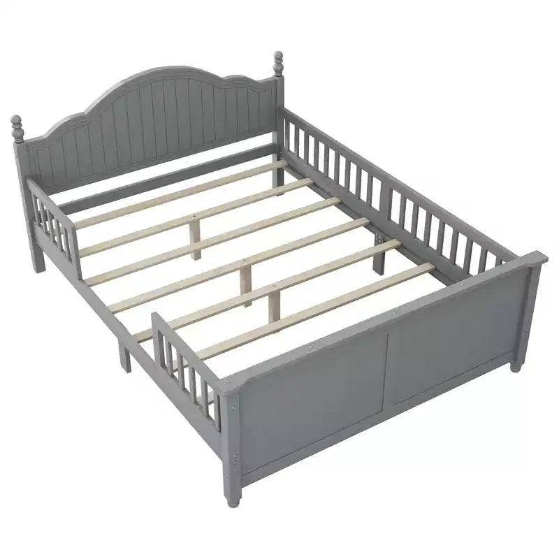 GDFStudio Howard Modern Wood Kid Platform Bed with Headboard and Footboard