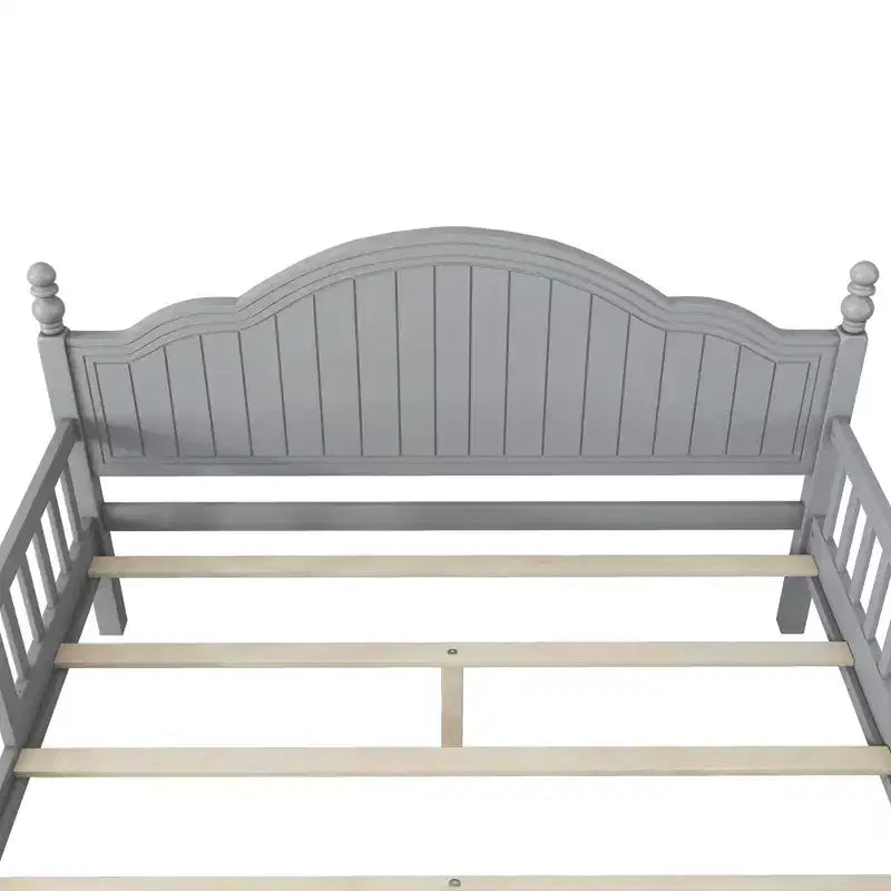 GDFStudio Howard Modern Wood Kid Platform Bed with Headboard and Footboard