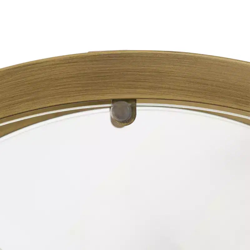 Jaymes Round End Table - Antique Brass - SEI