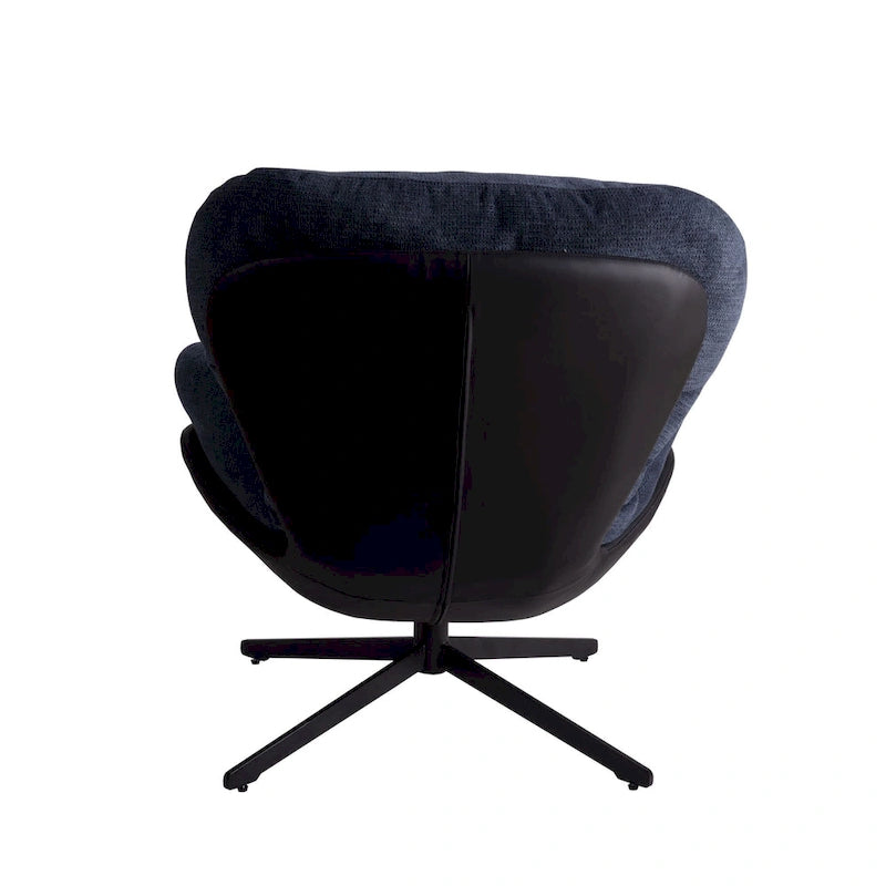 Fauteuil de bureau pivotant à 360° en chenille moderne avec base en métal