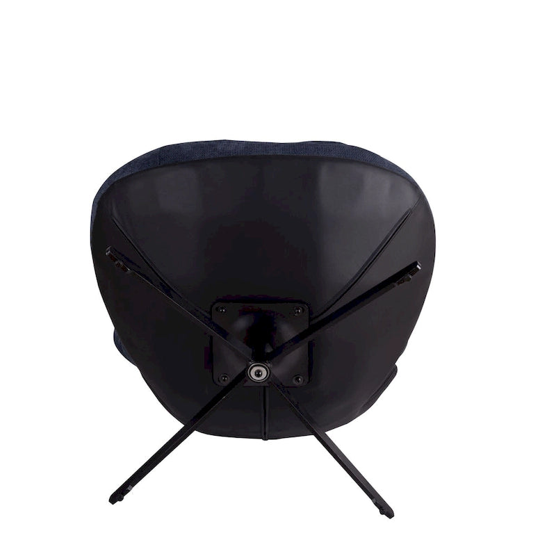 Fauteuil de bureau pivotant à 360° en chenille moderne avec base en métal