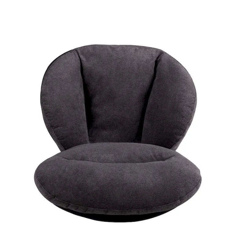 Fauteuil de bureau pivotant à 360° en chenille moderne avec base en métal