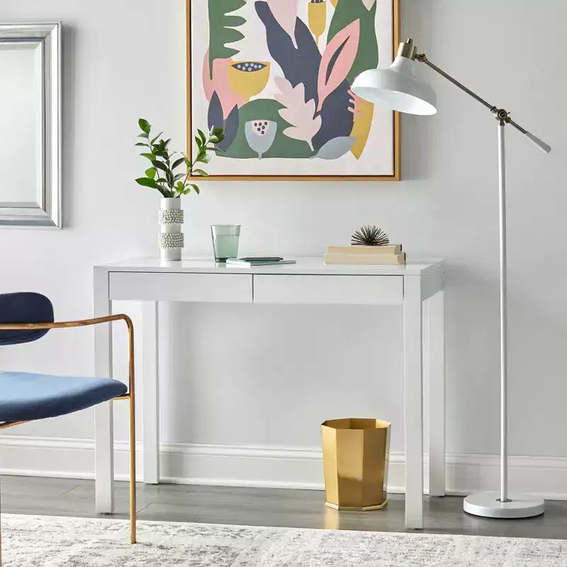 Buylateral Grant Writing Desk with 2 Drawers