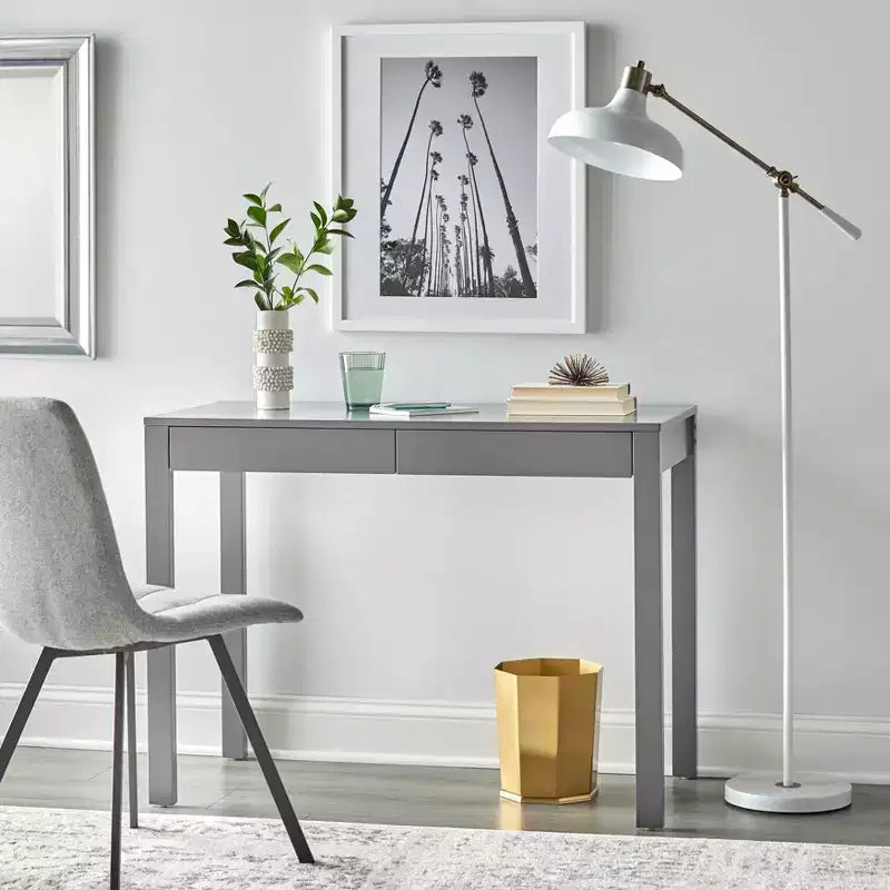 Buylateral Grant Writing Desk with 2 Drawers