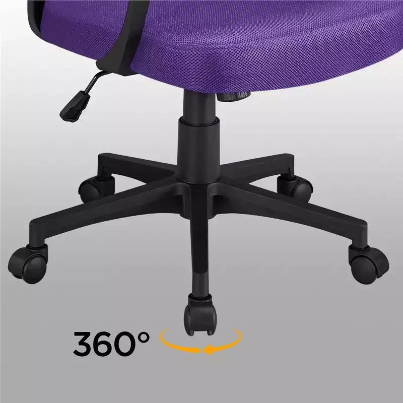Yaheetech Office Desk Chair Computer Task Chair with Lumbar Support and Armrest