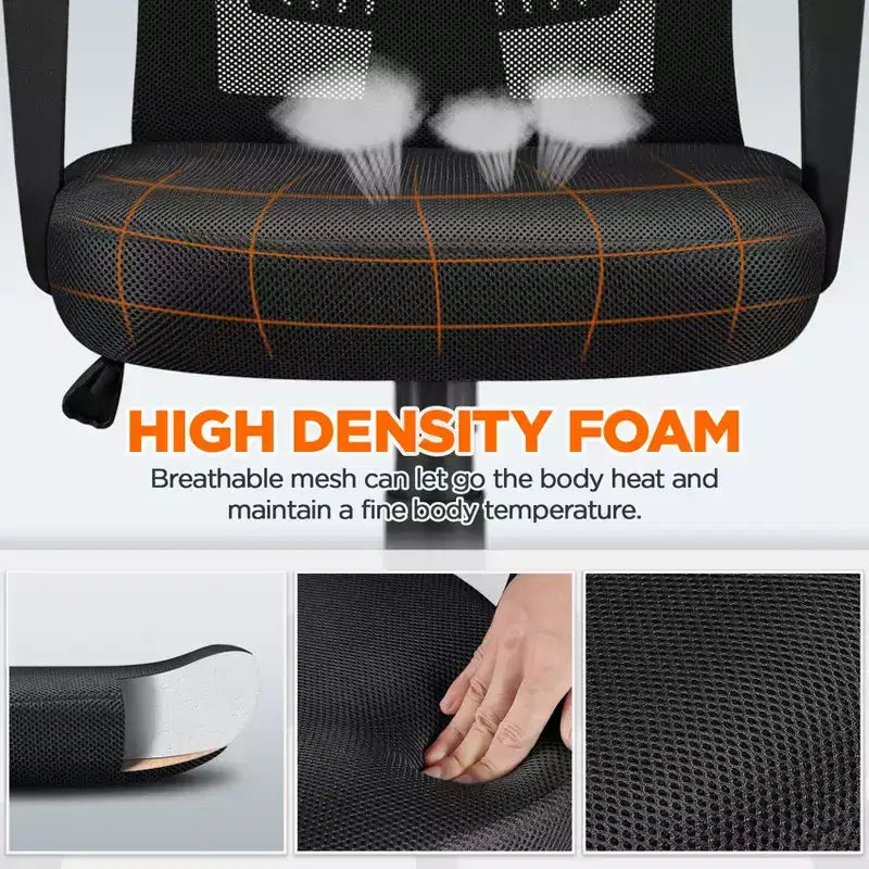 Yaheetech Office Desk Chair Computer Task Chair with Lumbar Support and Armrest
