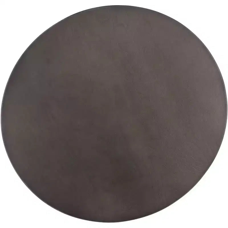 Elm Lane Modern Industrial Wood Round Standing Accent Table 15 1/4 Wide Natural Black Pole for Living Family Room Bedroom Bedside Entryway House Home