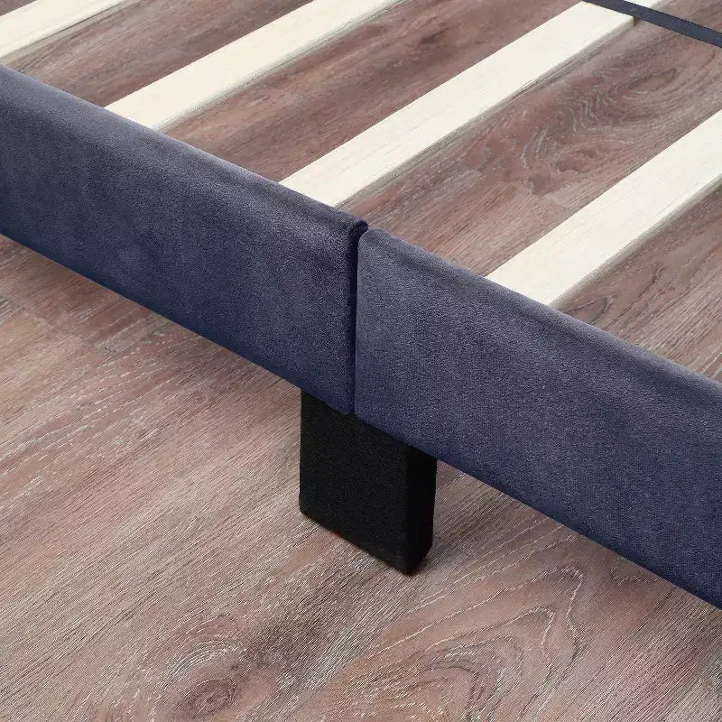 Meldrum Contemporary Upholstered Bed with Storage and USB Power Ports Gray - miBasics