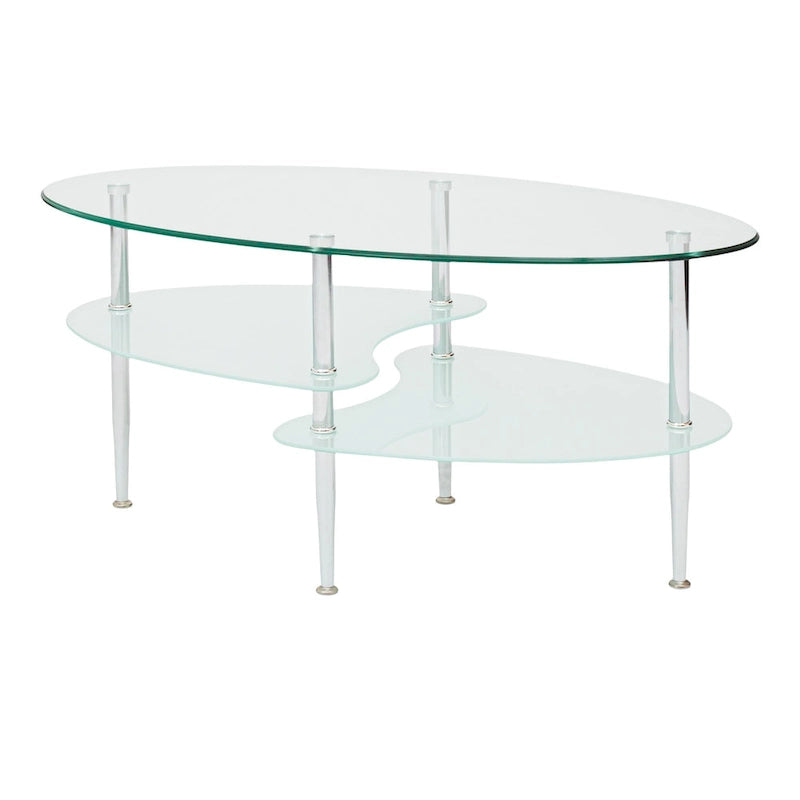 Table basse moderne en verre dépoli 38