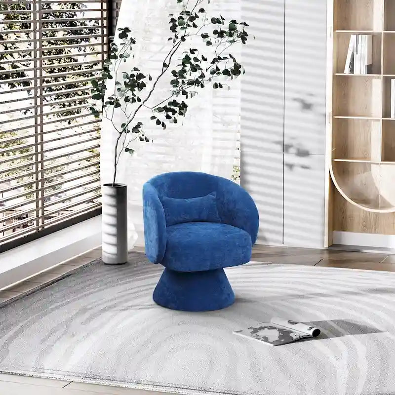 Fauteuils pivotants modernes à 360 degrés en forme de tonneau