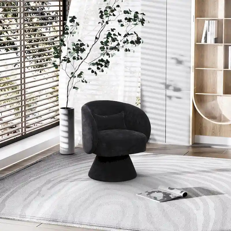Fauteuils pivotants modernes à 360 degrés en forme de tonneau