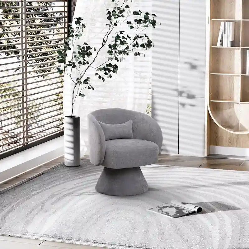 Fauteuils pivotants modernes à 360 degrés en forme de tonneau